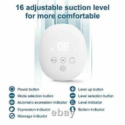 Wearable Double Electric in-Bra Breast Pump, Quiet & Hands-Free Rechargeable