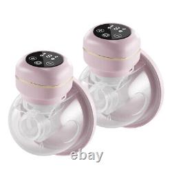 Wearable Electric Breast Pump Hands Free Low Noise Milk Puller 26mm Silicone