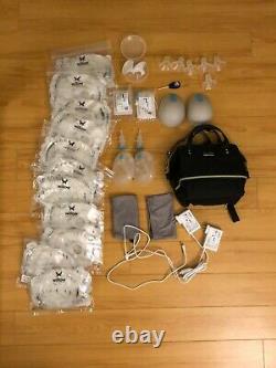 Willow 1.0 Portable Breast Pump with 286 Bags, a cooler backpack & TONS of extras